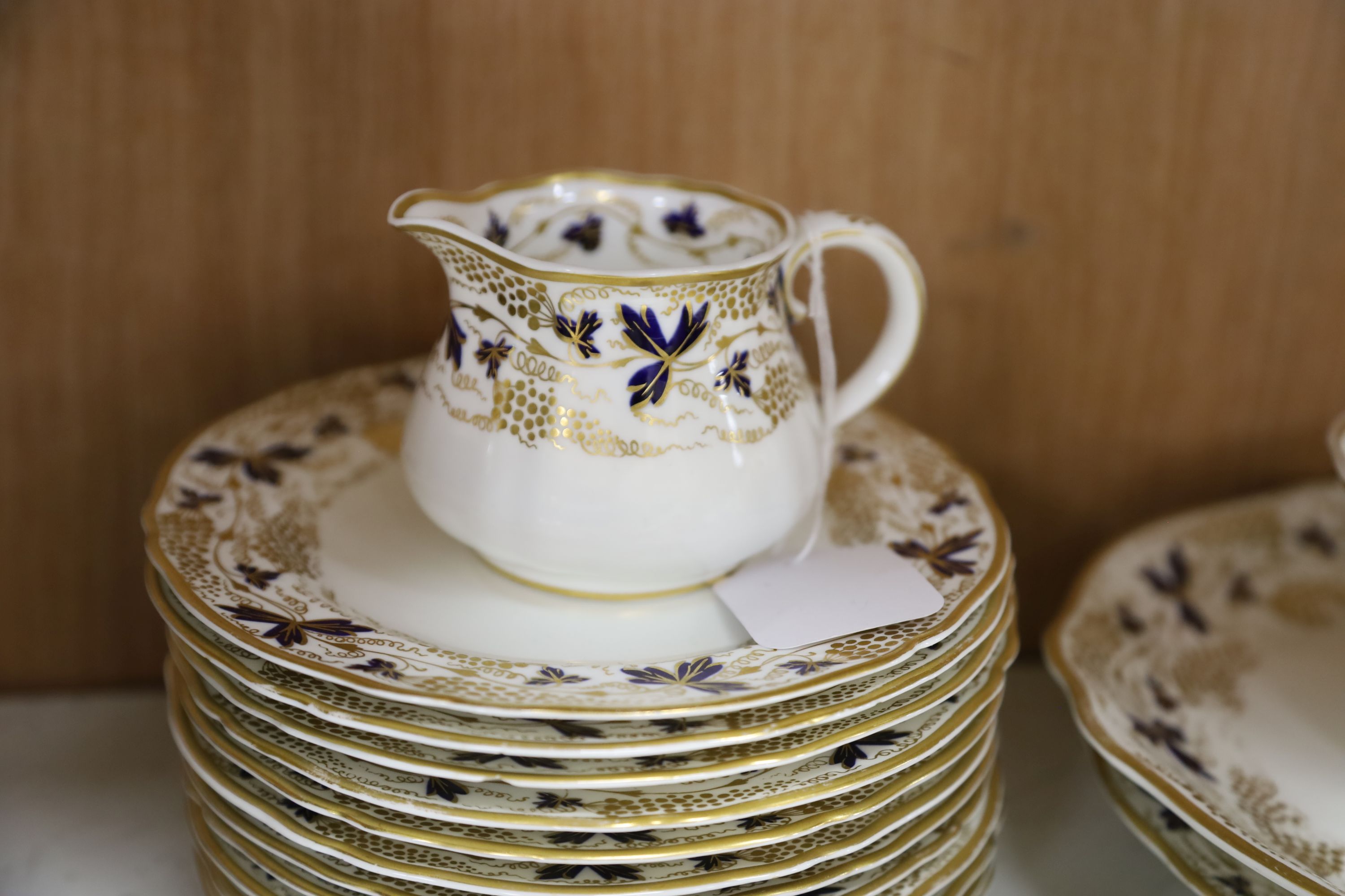 A Royal Crown Derby Derby Posies part coffee service (30 pieces) and a Royal Crown Derby Fruiting Vine pattern tea service